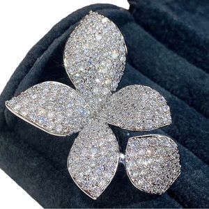 FLOWER RING 925 SILVER